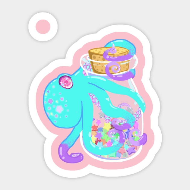 Sweet Octopus Sticker by Candycrypt